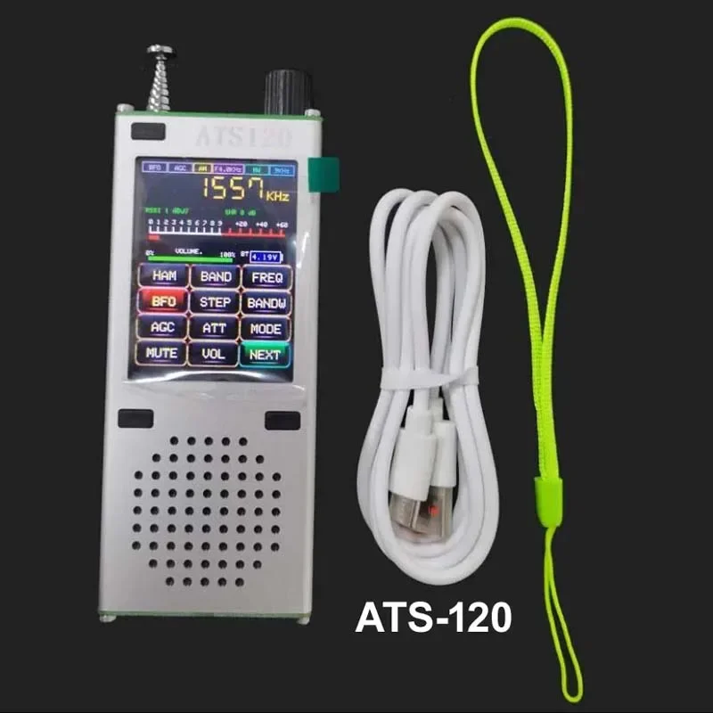 ֽ ATS120 ATS-120 SI4732 ESP32  2.4 ġ ġ ÷, FM SSB SDR AM LSB USB LNA Ǯ  HiFi 